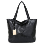 Women Leather Handbag Silver Gold Black Shoulder Bag