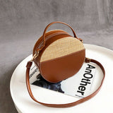 Luxury Straw handBag womens Rattan Beach Crossbody Bags