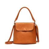ladies small bucket tote bag pu leather crossbody bags