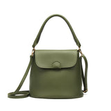ladies small bucket tote bag pu leather crossbody bags
