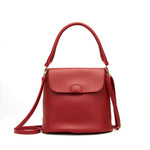 ladies small bucket tote bag pu leather crossbody bags