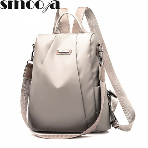 Fashion Laptop Backpack Nylon Charge Computer Backpack Anti-theft Waterproof Bag