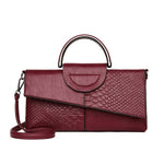 Pattern Day Clutch womens Leather Handbag One Shoulder Crossbody Bag